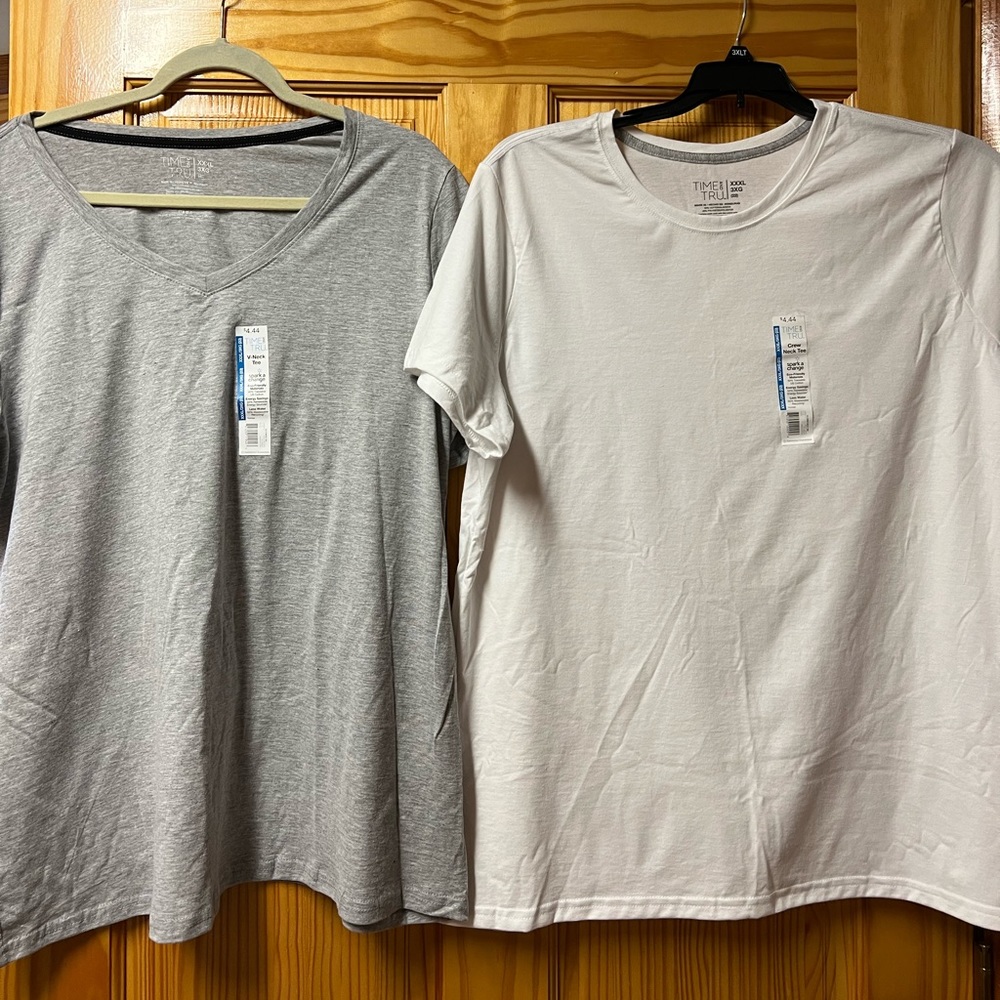 NWT Time and Tru woman’s shirt sleeve t shirts